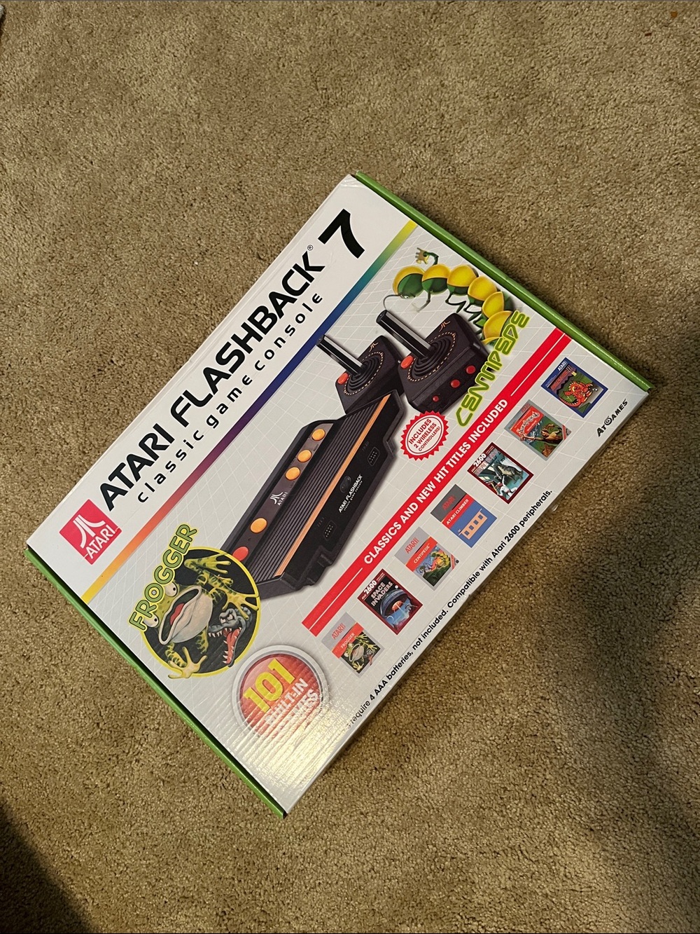 Atari Flashback 7 Classic Game Console - Black/Green